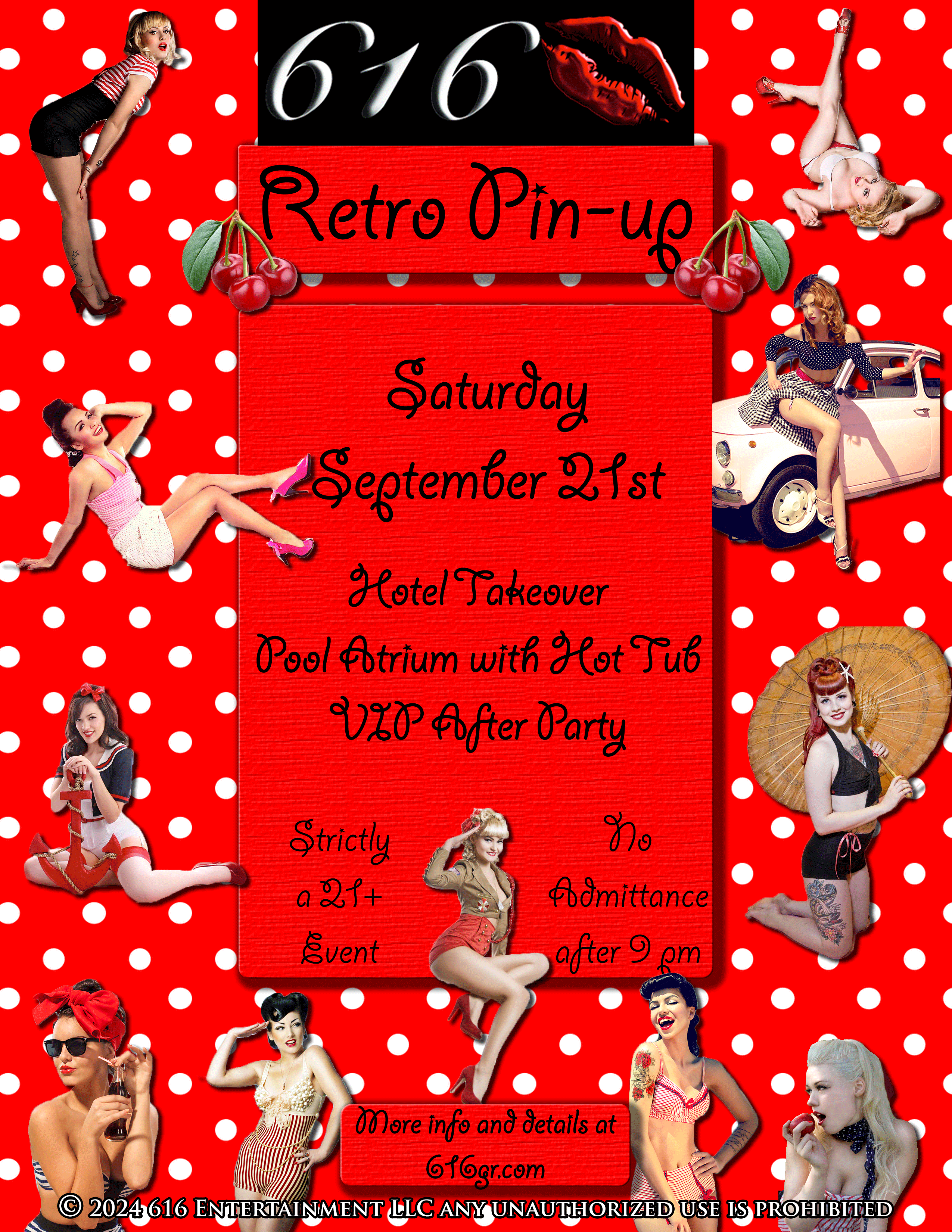 616 Retro Pin Up, Saturday September 21st.